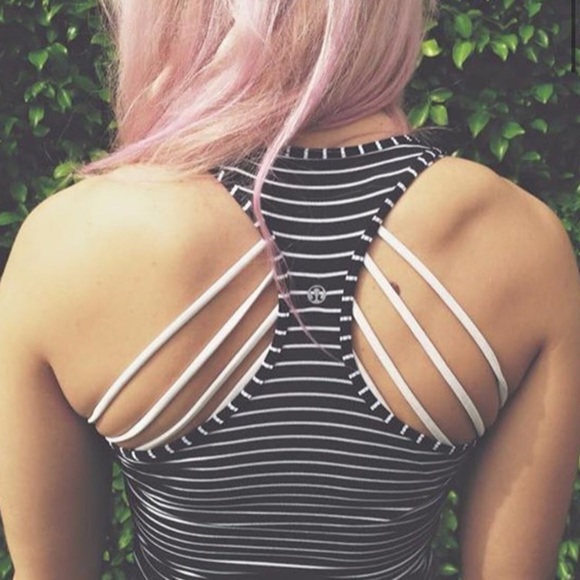 lululemon athletica Tops - Lululemon•Parallel Stripe Cool Racerback Tank Top
